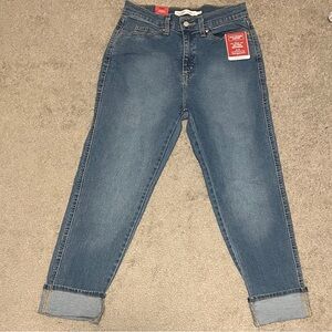 Levi's Dark Blue Ankle Jeans